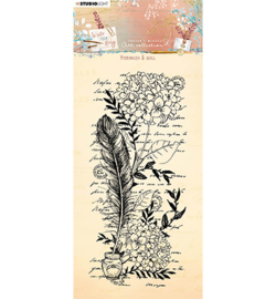 JMA-WYS-STAMP208 Hydrangea & quill Write Your Story nr.208