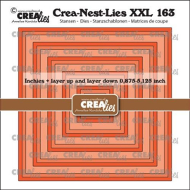 CLNestXXL163 Crealies Crea-Nest-Lies XXL Inchies vierkant