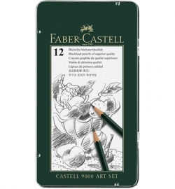 119065 Faber Castell CASTELL 9000 set FC Potlood Artset etui 12-delig
