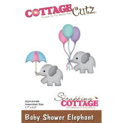 392473 Cottagecutz Die Baby Shower Elephant