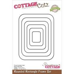 533090 CottageCutz Basics Frame Dies Rounded Rectangle