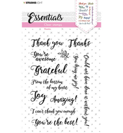 SL-ES-STAMP178 Sentiments/Wishes Thanks Essentials nr.178