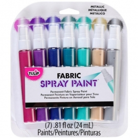 134306 Tulip Fabric Mini Spray Paint Kit Metallic