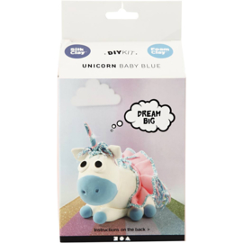100751 Silk Clay Funny Friends, unicorn, blauw