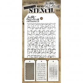 MTS 8 Tim Holtz Mini Layered Stencil Set #8