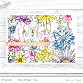 BG-126 My Favorite Things Harmonious Hibiscus Background Stamp