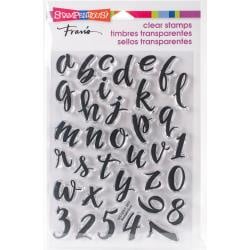 307682 Stampendous Perfectly Clear Stamps Brush Alphabet Lower