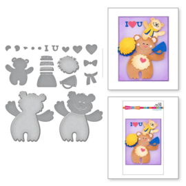 692199 Stampendous Etched Dies Bear Hugs