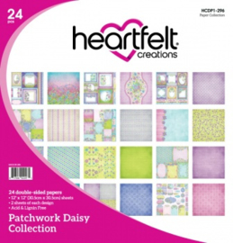 Heartfelt Creations Double-Sided Paper Pad  Patchwork Daisy 12"X12" 24/Pkg