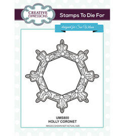 UMS800 To Die For Stamp Holly Coronet