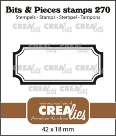 CLBP270 Crealies Clearstamp Bits & pieces Tag