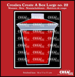 CCABL22 Crealies Create A Box Large Lantaarn