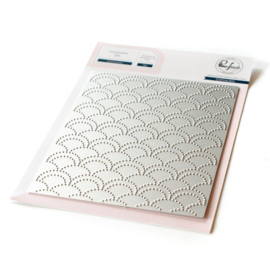 PF160822 Pinkfresh Studio Die Dotted Scallops Cover Plate