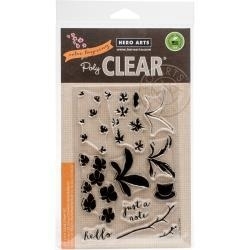 HA-CL946 Hero Arts Clear Stamps Color Layering Orchid In A Pot