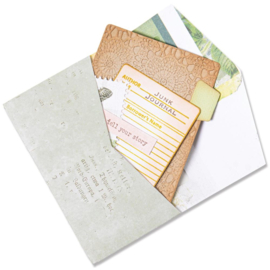 666276 Sizzix Thinlits Dies Journaling Card, Envelope & Windows By Eileen Hull 6/Pkg