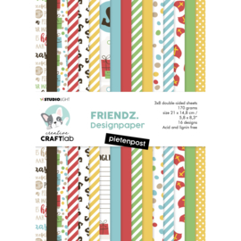 ccl-fr-pp77 Friendz Design Paper A5 Pietenpost