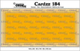 CLCZ184 Crealies Cardzz Slimline D Stiksteeklijn