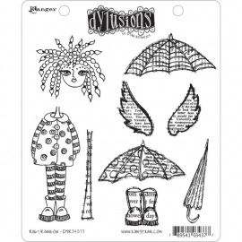 222272 Dyan Reaveley`s Dylusions Cling Stamp Collection Ruby Rainbow
