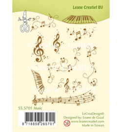 555701 Clear Stamp Combi Music