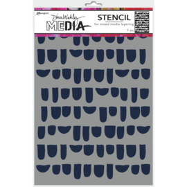 MDS 74847 Dina Wakley Media Stencils Bumps 9"X6"