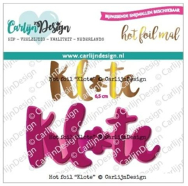 CDHF-0047 CarlijnDesign Hot Foil Klote