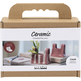977888 Creativ Company Mini hobbyset keramiek, lichtroze