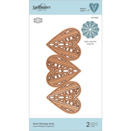 S41060 Spellbinders Etched Dies Heart Melange Doily