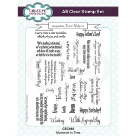 CEC960 Creative Expressions Clear stamp set Momenten in de tijd