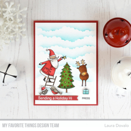 CS503 My Favorite Things Clearly Sentimental Stamps Joyous Holidays 4"X8"