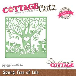 CCE500 CottageCutz Elites Die Spring Tree 3.5"X3.5"