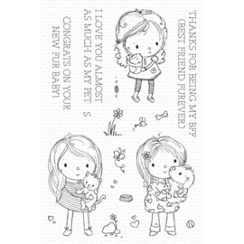 RAM026 My Favorite Things Clear Stamps Best Friend Furever  4"X6"