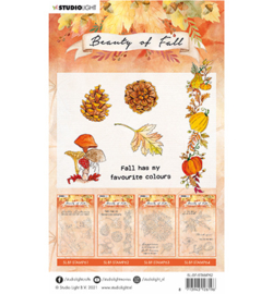 SL-BF-STAMP62 StudioLight Clear stamp Mushrooms & Pumpkins Beauty of Fall nr.62