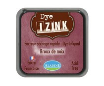 19267 Aladine Inkpad Izink Dye Marron Brou De Noix