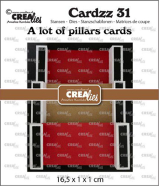 CLCZ31 Crealies Cardzz no 31 Heel veel kolom kaarten