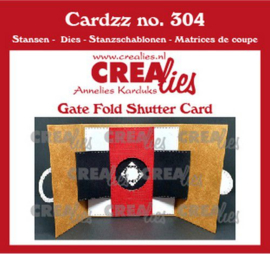 CLCZ304 Crealies Cardzz Gate fold shutter