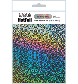W217-H1020 - Hot Foil 16cm x 5mtr, Microdot
