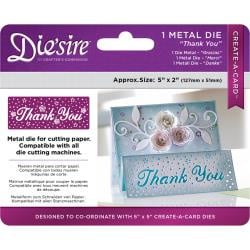 376037 Die'ssire Create-A-Card Interchangeable Die Thank You, 2"X5"