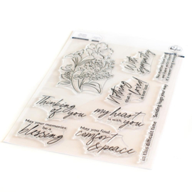 PF180022 Pinkfresh Studio Clear Stamp Set  With Sympathy 6"X8"