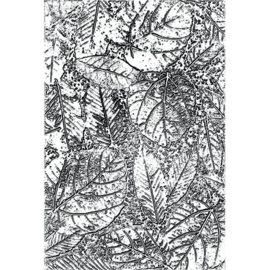 665252 Sizzix 3D Texture Fades Embossing Folder Foliage By Tim Holtz