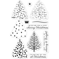 520951 Hero Arts Clear Stamps Color Layering Christmas Tree 4"X6"