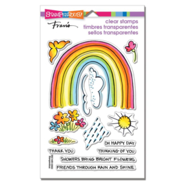 676727 Stampendous Perfectly Clear Stamps Rainbow Bright