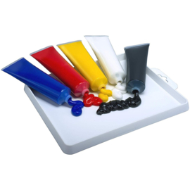 LPIA5R Essdee Block Printing Ink Primary Colours 5x100ml