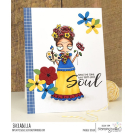 653982 Stamping Bella Cling Stamps Oddball Frida