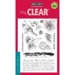 HA-CM102 Hero Arts Clear Stamps Vintage Christmas Post 4"X6"