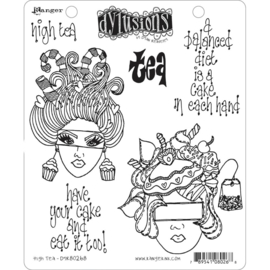 DYR80268 Dyan Reaveley's Dylusions Cling Stamp Collection High Tea