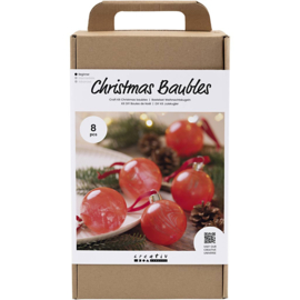 977588 Creativ Company Hobbyset Kerstballen, Marmeren