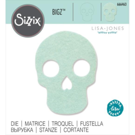 666463 Sizzix Bigz Die By Lisa Jones Skull