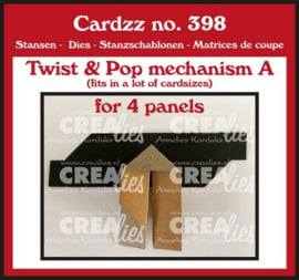 CLCZ398 Crealies Cardzz Twist mechanisme A voor 4 panelen