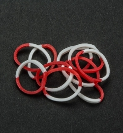 45058 - Band-it - Elastieken White/Red 600pcs