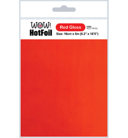 W217-RP340 - Hot Foil 16cm x 5mtr, Red Gloss